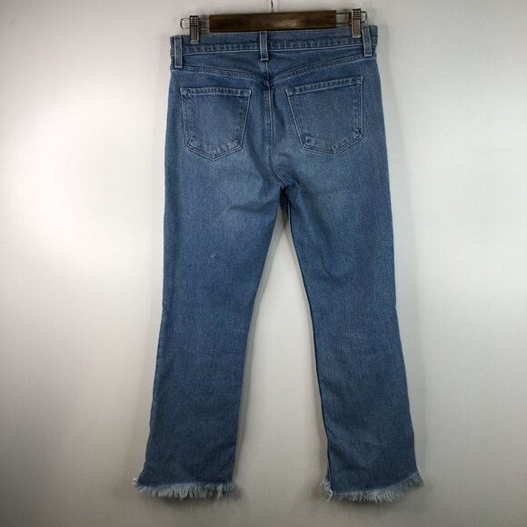 J Brand Selena Raw Hem Cropped Jeans Valley Wash Size 26 - Picture 6 of 10